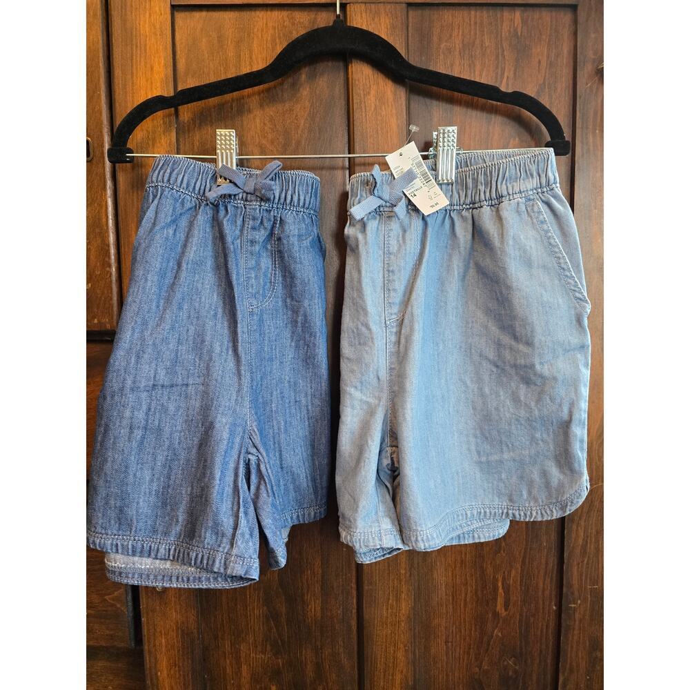 Lot of 2 -Chambray pull-on shorts size 14